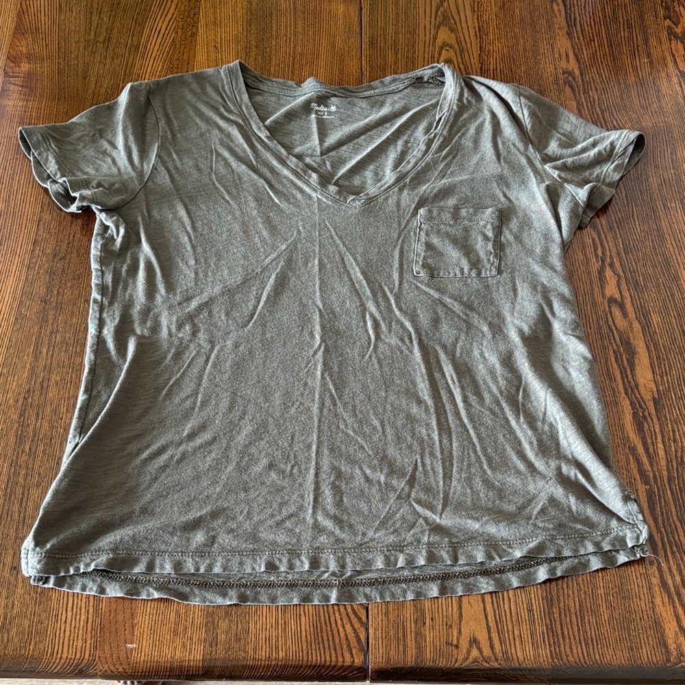 Madewell V-Neck T-Shirt with Pocket
